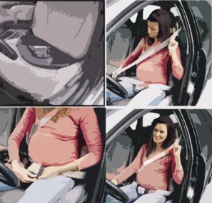 怀孕期间准妈妈坐车安全指导